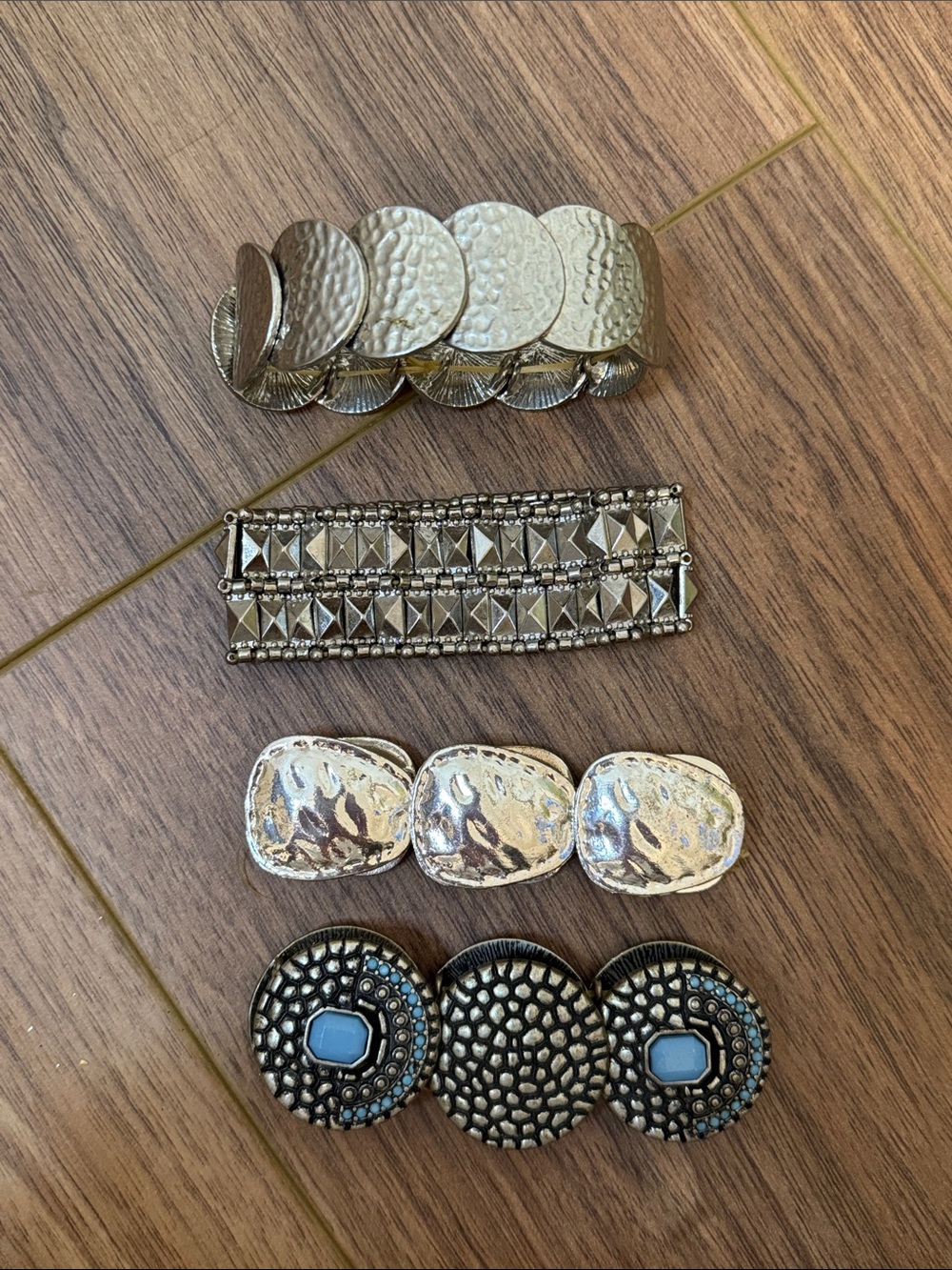 Silver Multi-Style Women’s Bracelets - Set of 4